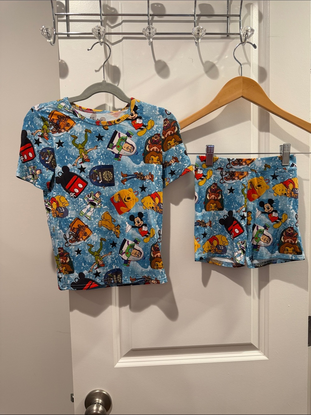 Kids bamboo Disney lounge fly Character Pajama Set size 4T NWT